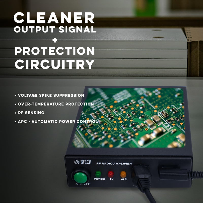 BTECH مضخم BTECH AMP-U25 | زيادة طاقة 20-40 واط لترددات UHF (400-480 ميجاهرتز) | متوافق مع أجهزة الراديو المحمولة | يعزز الأوضاع التناظرية والرقمية | مثالي للاستخدام في السيارة والميدان والمنزل - Image 3